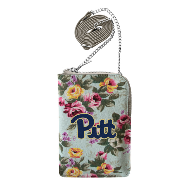 littlearth University of Pittsburgh Canvas Floral Smart Purse