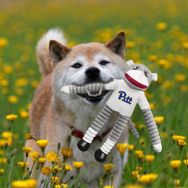 Littlearth University Of Pittsburgh Team Sock Monkey Pet Toy
