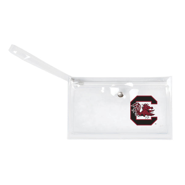 littlearth University of South Carolina Clear Ticket Wristlet