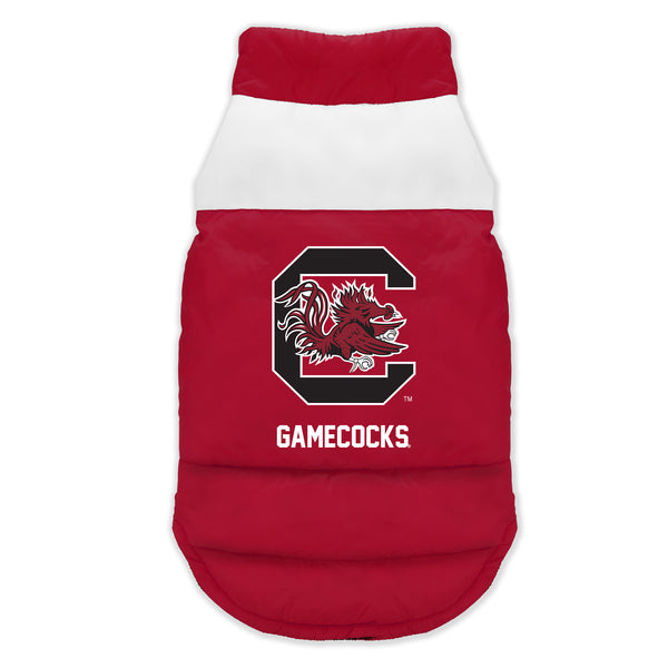 littlearth University of South Carolina Pet Parka Puff Vest