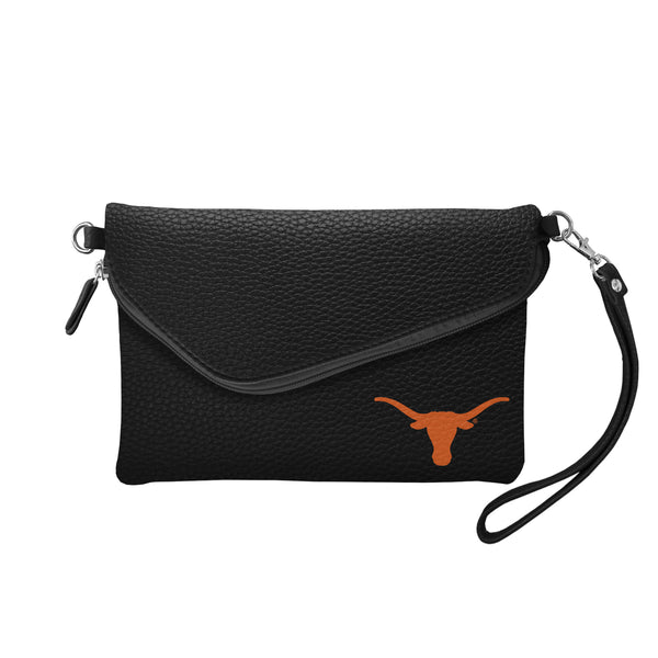 littlearth University of Texas Fold Over Crossbody Pebble