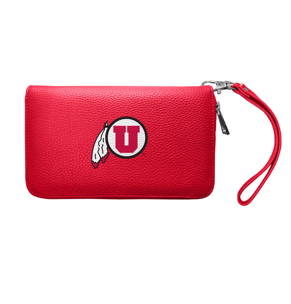 littlearth University of Utah Zip Organizer Wallet Pebble