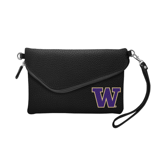littlearth University of Washington Fold Over Crossbody Pebble