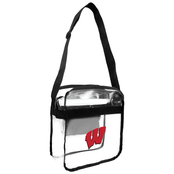 littlearth University of Wisconsin Clear Carryall Crossbody