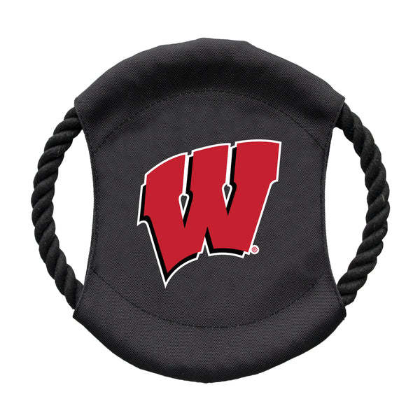 littlearth University of Wisconsin Team Flying Disc Pet Toy
