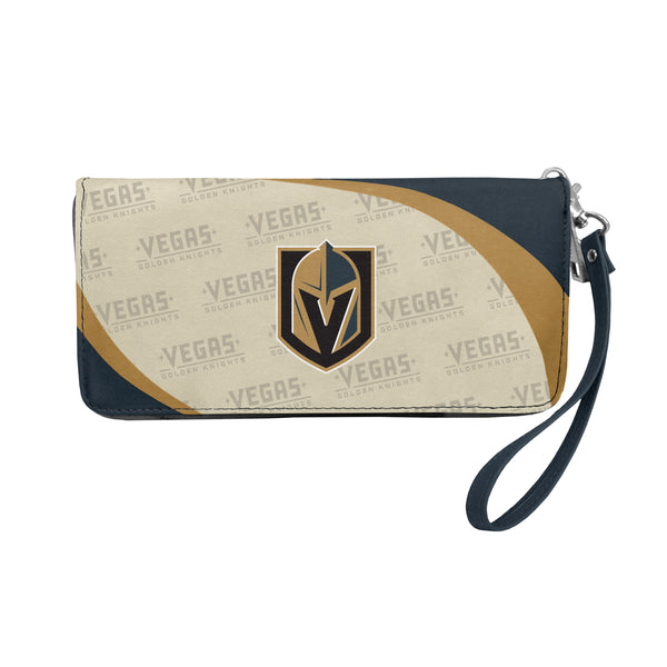 littlearth Vegas Golden Knights Curve Zip Organizer Wallet