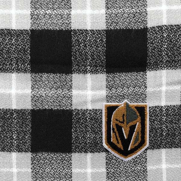 Littlearth Vegas Golden Knights Plaid Blanket Scarf
