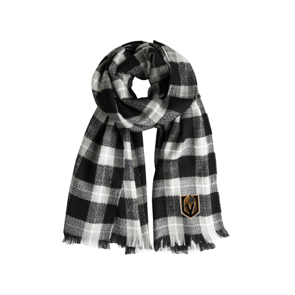 littlearth Vegas Golden Knights Plaid Blanket Scarf
