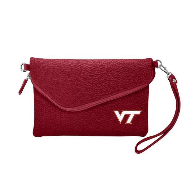 littlearth Virginia Tech Fold Over Crossbody Pebble