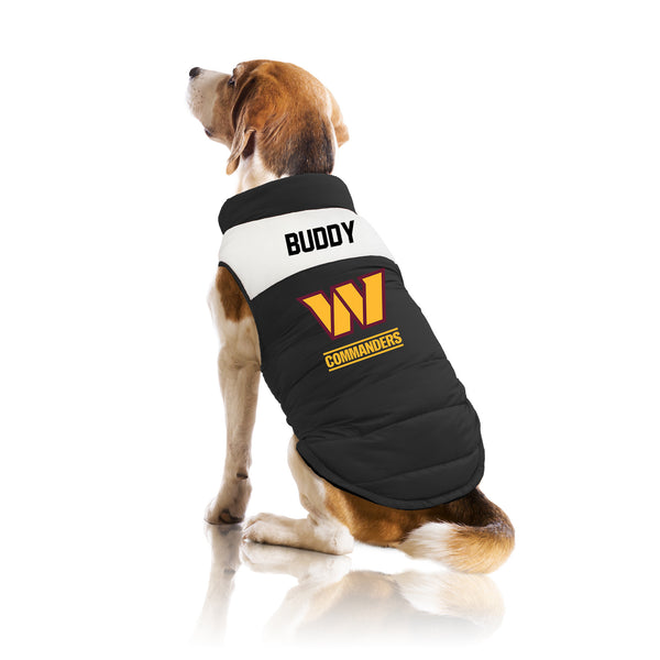 Littlearth Washington Commanders Custom Pet Parka Puff Vest