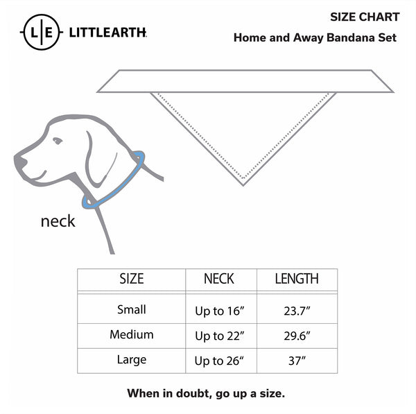 Littlearth Washington Commanders Home And Away Pet Bandana Set
