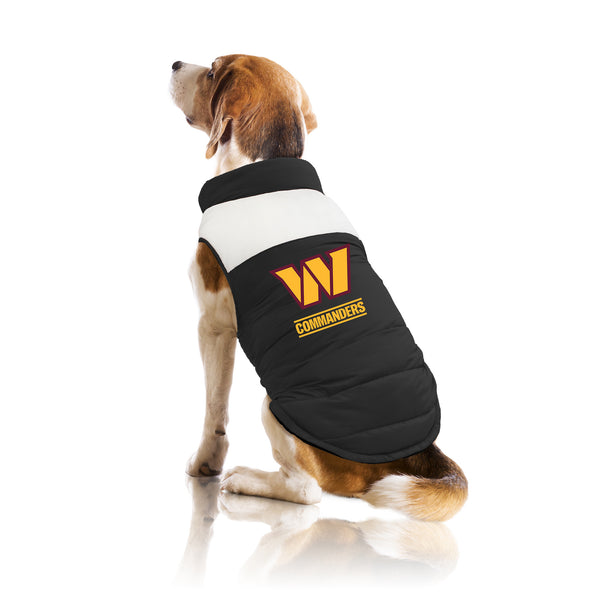 Littlearth Washington Commanders Pet Parka Puff Vest