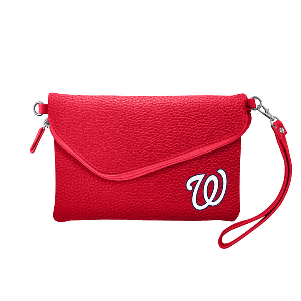 littlearth Washington Nationals Fold Over Crossbody Pebble