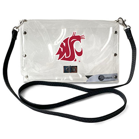 littlearth Washington State University Clear Envelope Purse