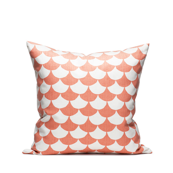 littlephant Big waves White/Coral - Cushion Cover 50x50 cm