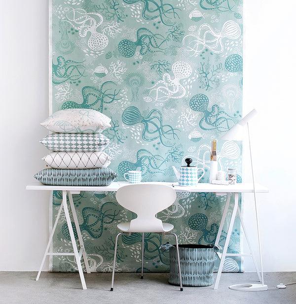 Littlephant Fabric - Aquatic -Blue/blue -Tariffcode 5209590099/Origin CN