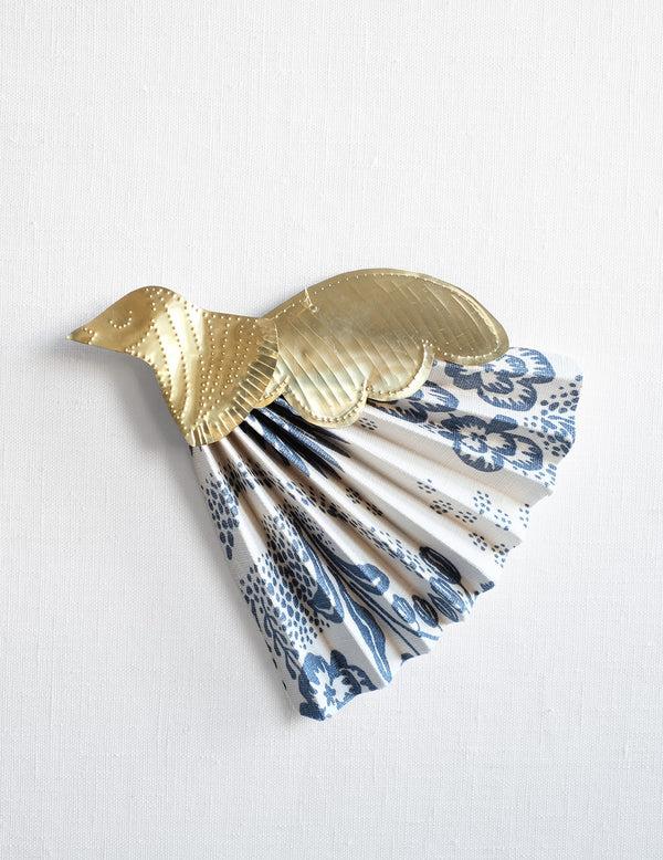 littlephant Handcrafted Studio work – Decoration bird Blue