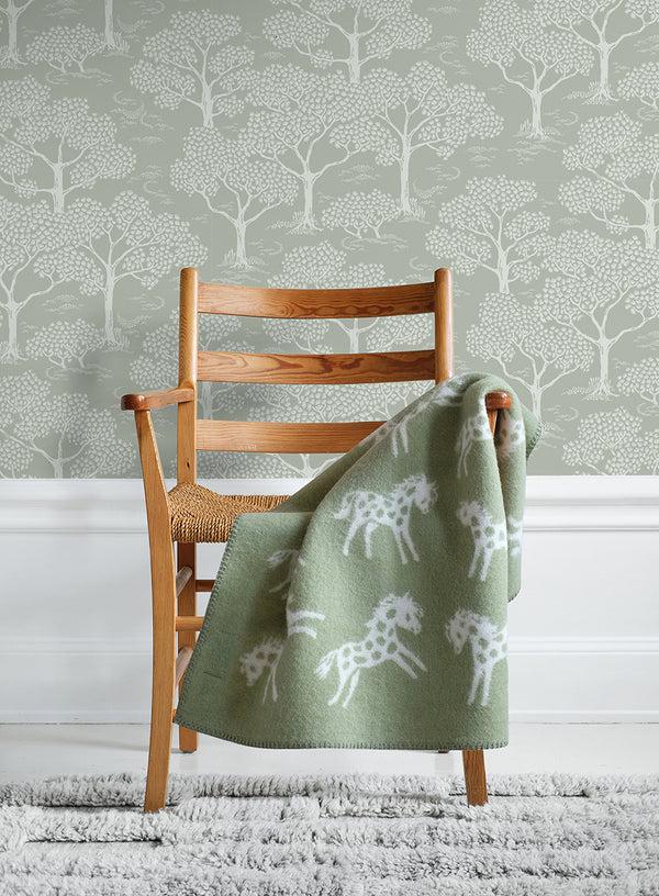 Littlephant Pony Sage - Organic Lambs Wool Baby Blanket