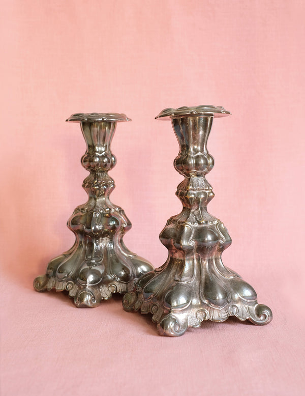 littlephant Swedish Vintage Candle holders Baroque style