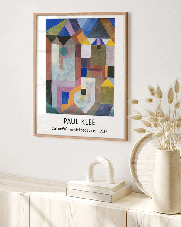Liv Corday Colorful Architecture By Paul Klee Poster