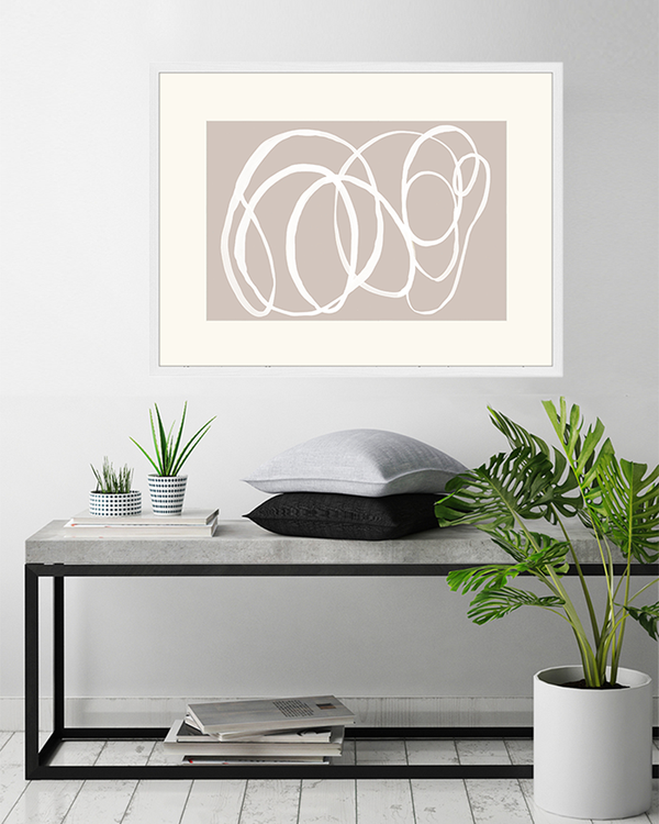 Liv Corday Abstract Beige