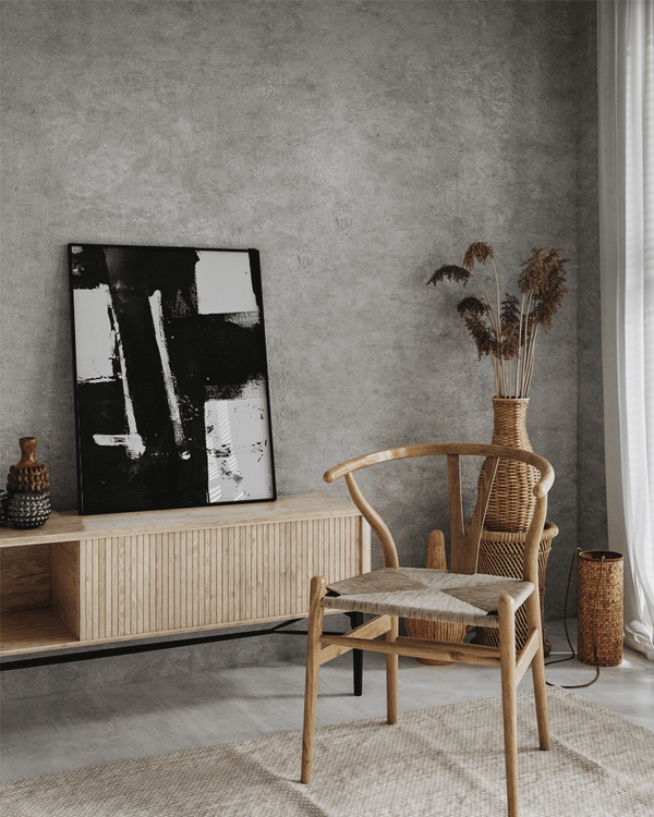 Liv Corday Abstract Black Brush