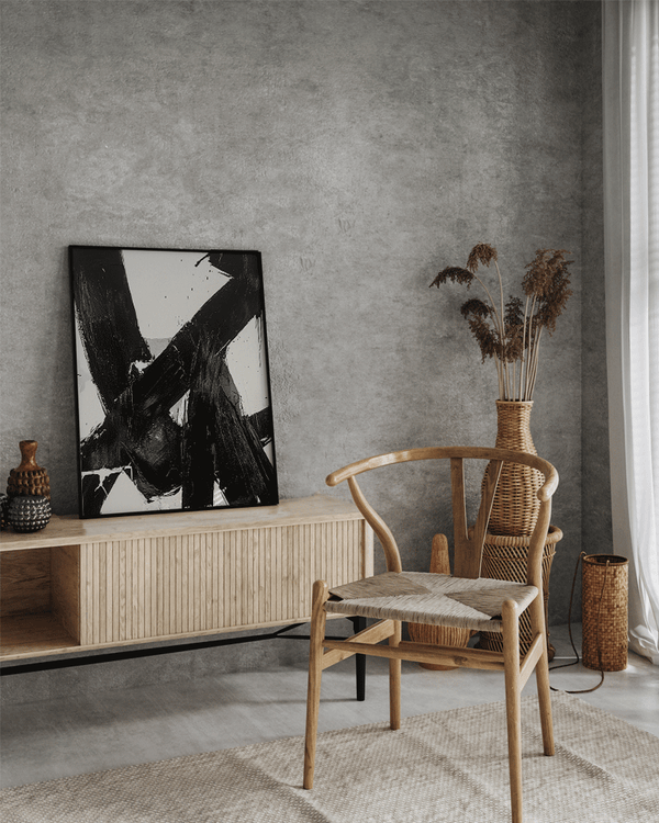 Liv Corday Abstract Black Brushes