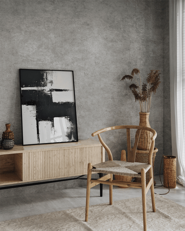 Liv Corday Abstract Black & White Brushes