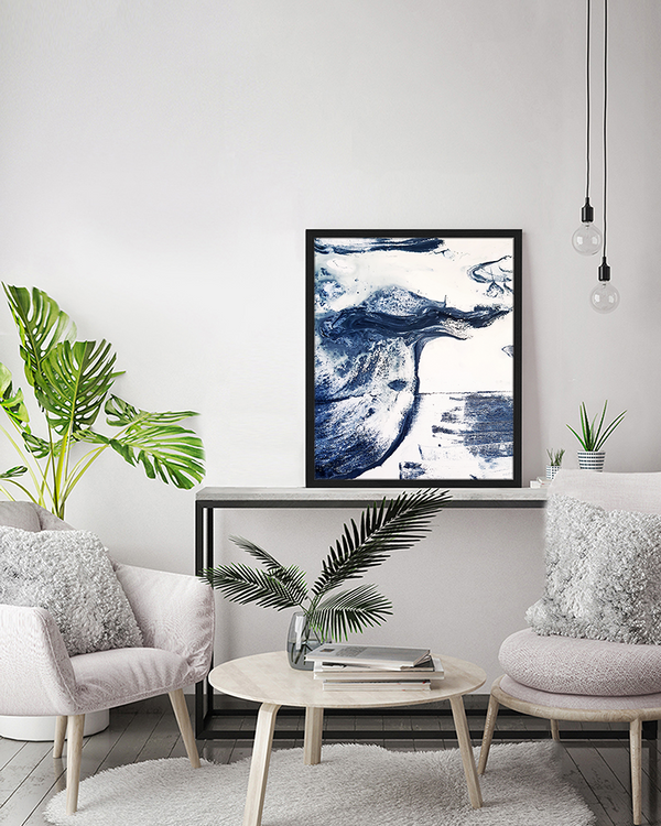 Liv Corday Abstract Blue