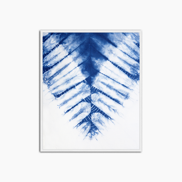 liv corday Abstract Blue Leaf