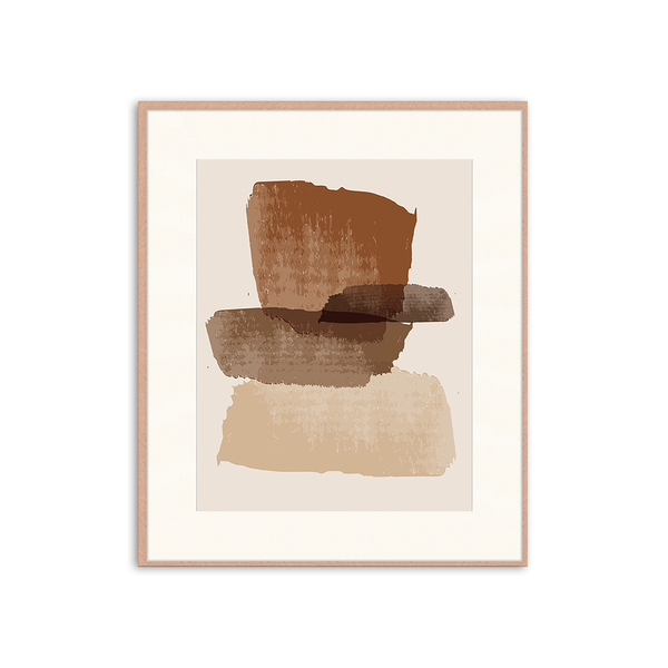 liv corday Abstract Brown Shapes