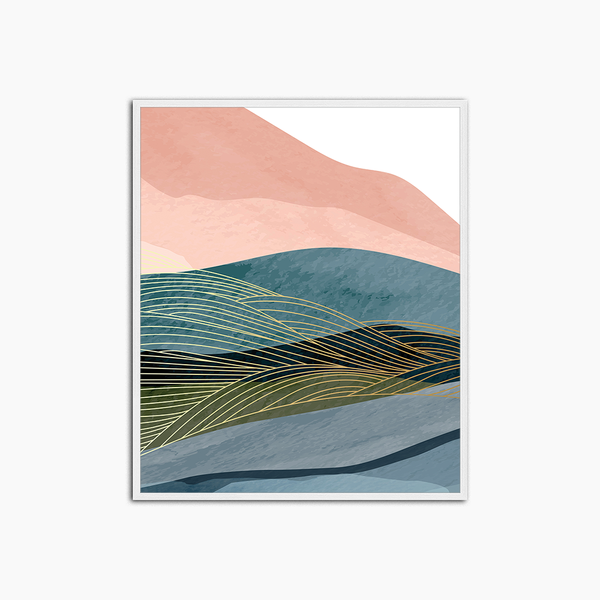 liv corday Abstract Landscape with Pink