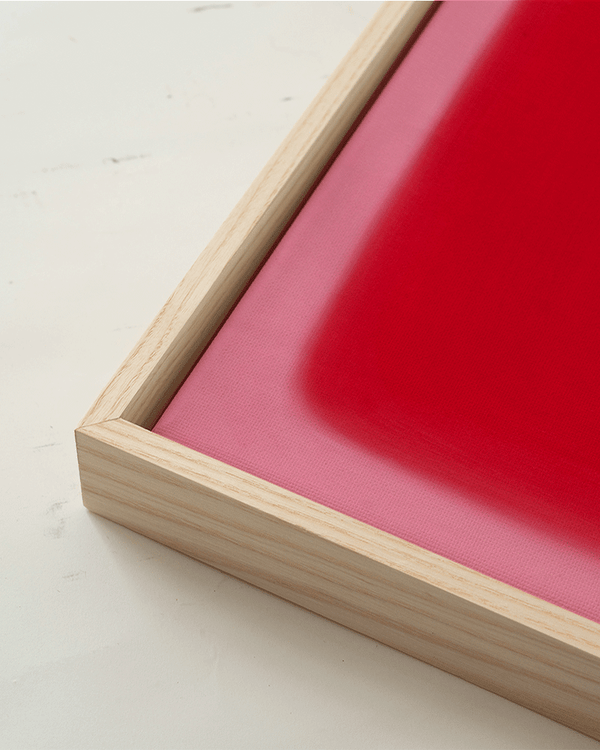 Liv Corday Abstract Pinky Red