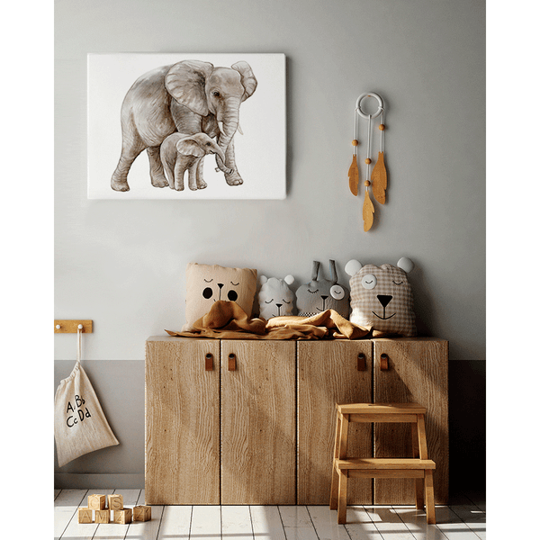 Liv Corday African Elephant With A Child