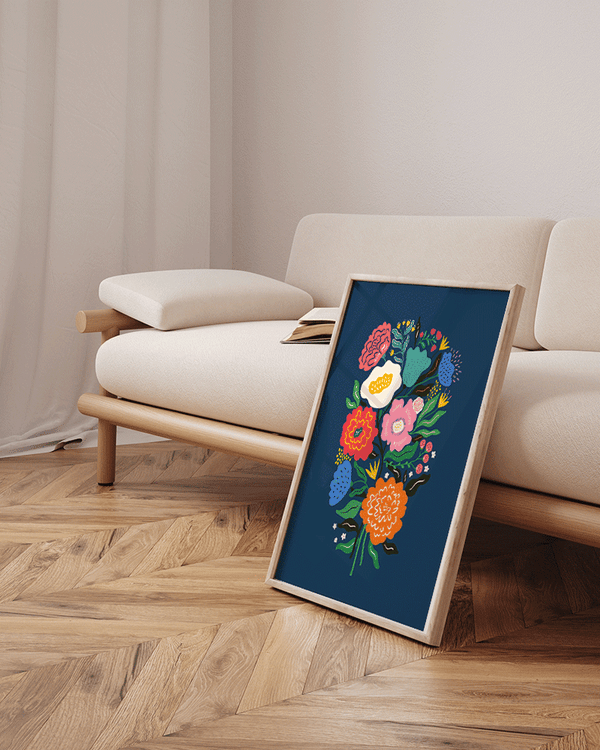 Liv Corday All The Flowers & Blue