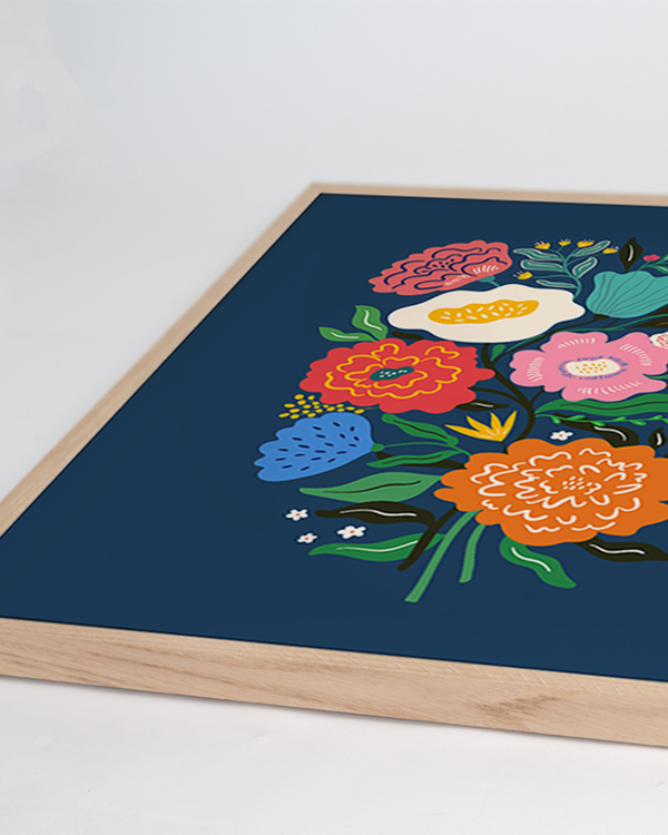 Liv Corday All The Flowers & Blue