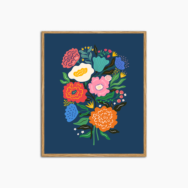 liv corday All The Flowers & Blue