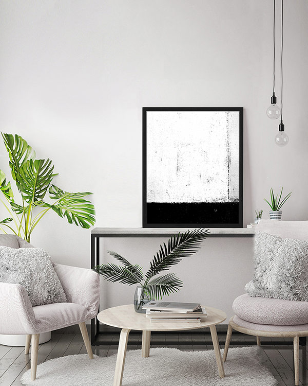 Liv Corday Black And White Abstract