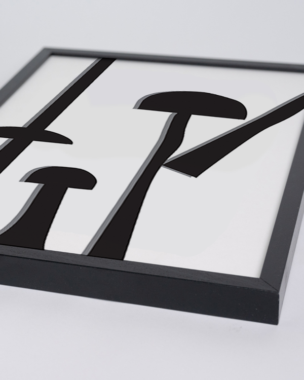 Liv Corday Black And White Mushrooms