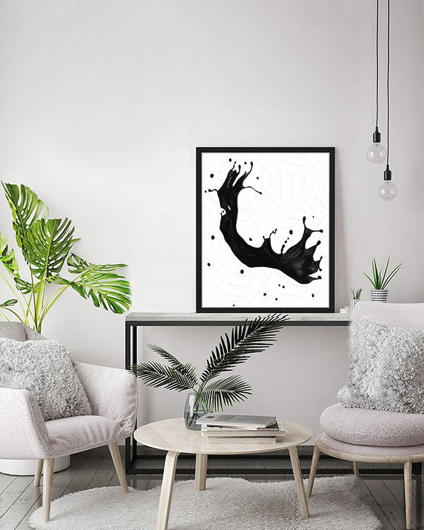 Liv Corday Black Paint Splash