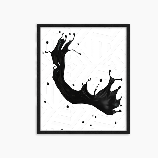 liv corday Black paint splash