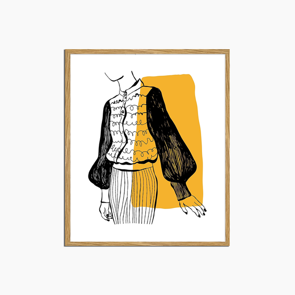 liv corday Black & Yellow Lady