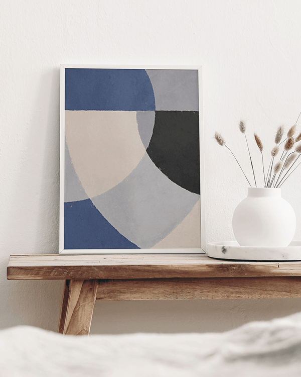 Liv Corday Blue Abstract Paint