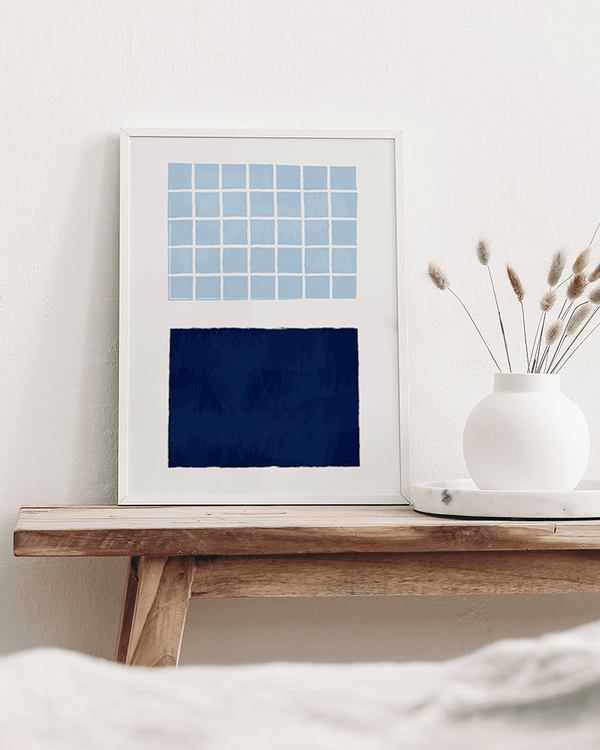 Liv Corday Blue Abstraction