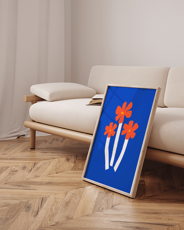 Liv Corday Blue & Flowers