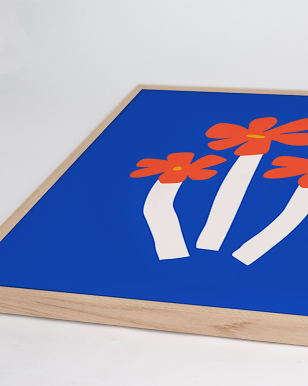 Liv Corday Blue & Flowers