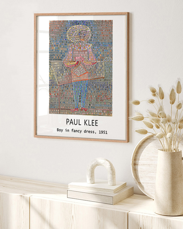 Liv Corday Boy In Fancy Dress By Paul Klee Poster