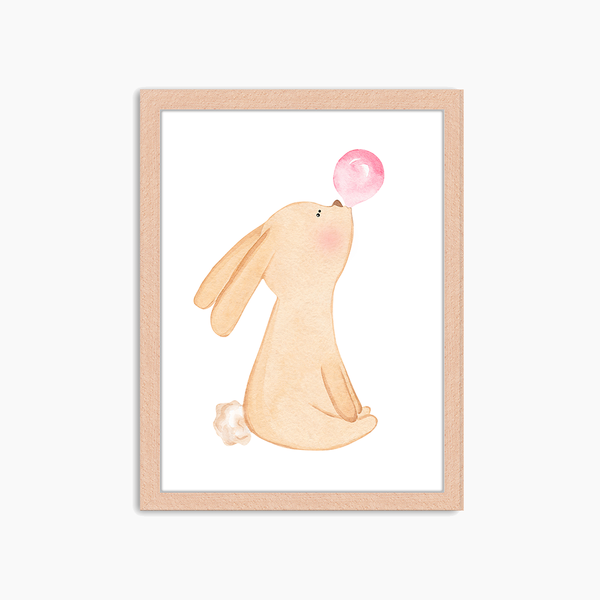 liv corday Bunny blowing bubble gum