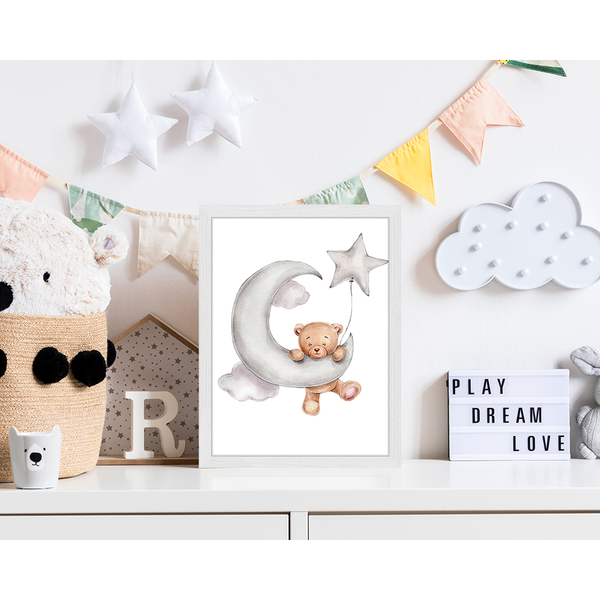 Liv Corday Cute Bear Upon The Moon