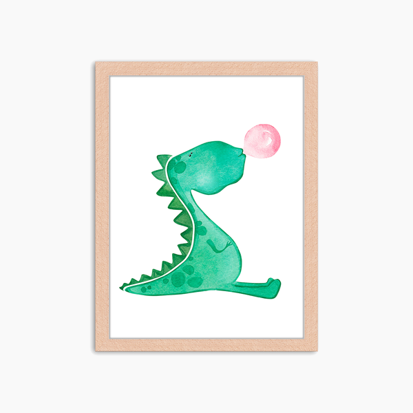 liv corday Dinosaur blowing bubble gum